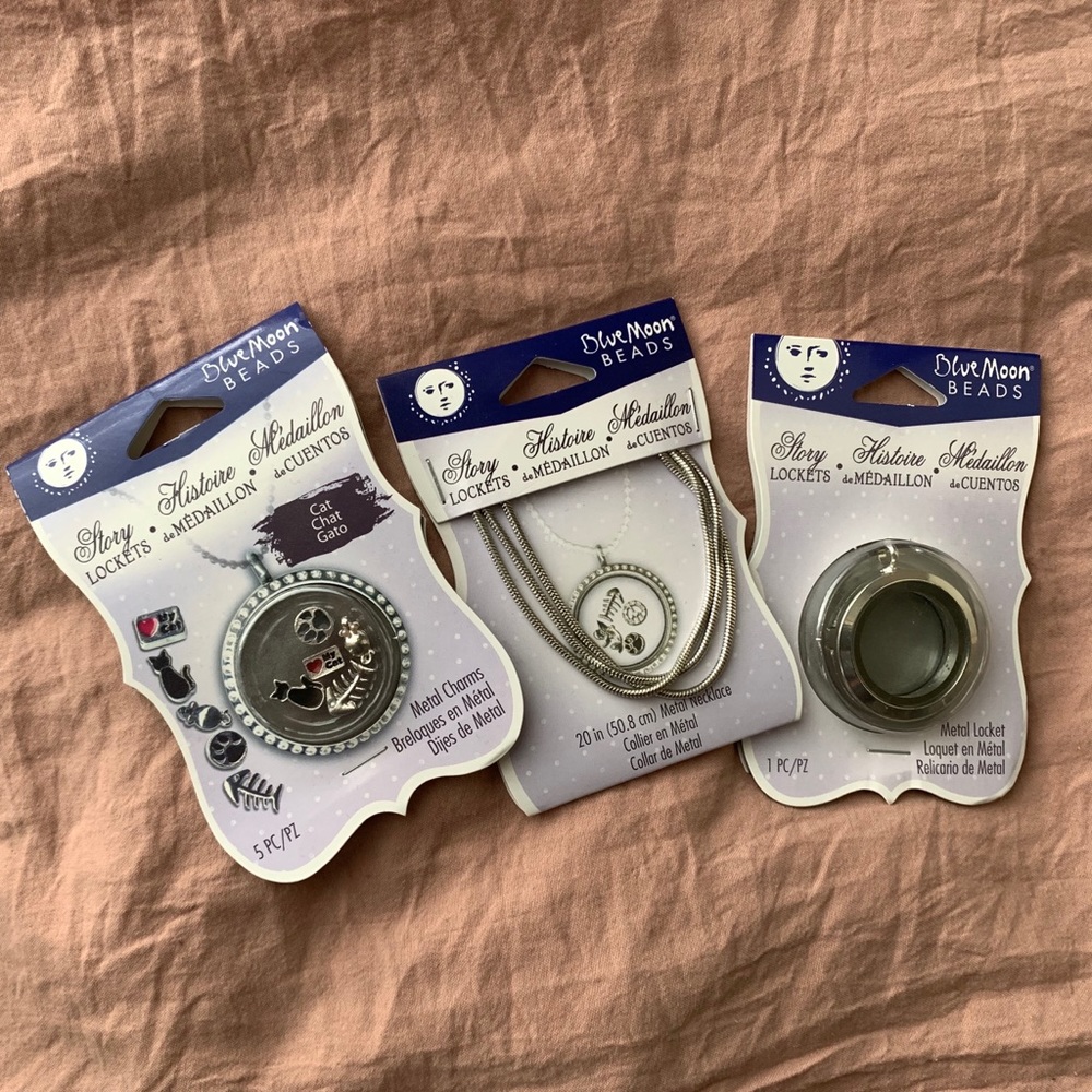 🐱 BLUE MOON BEADS Cat Locket Building Kit 🐱 - Picture 1 of 7